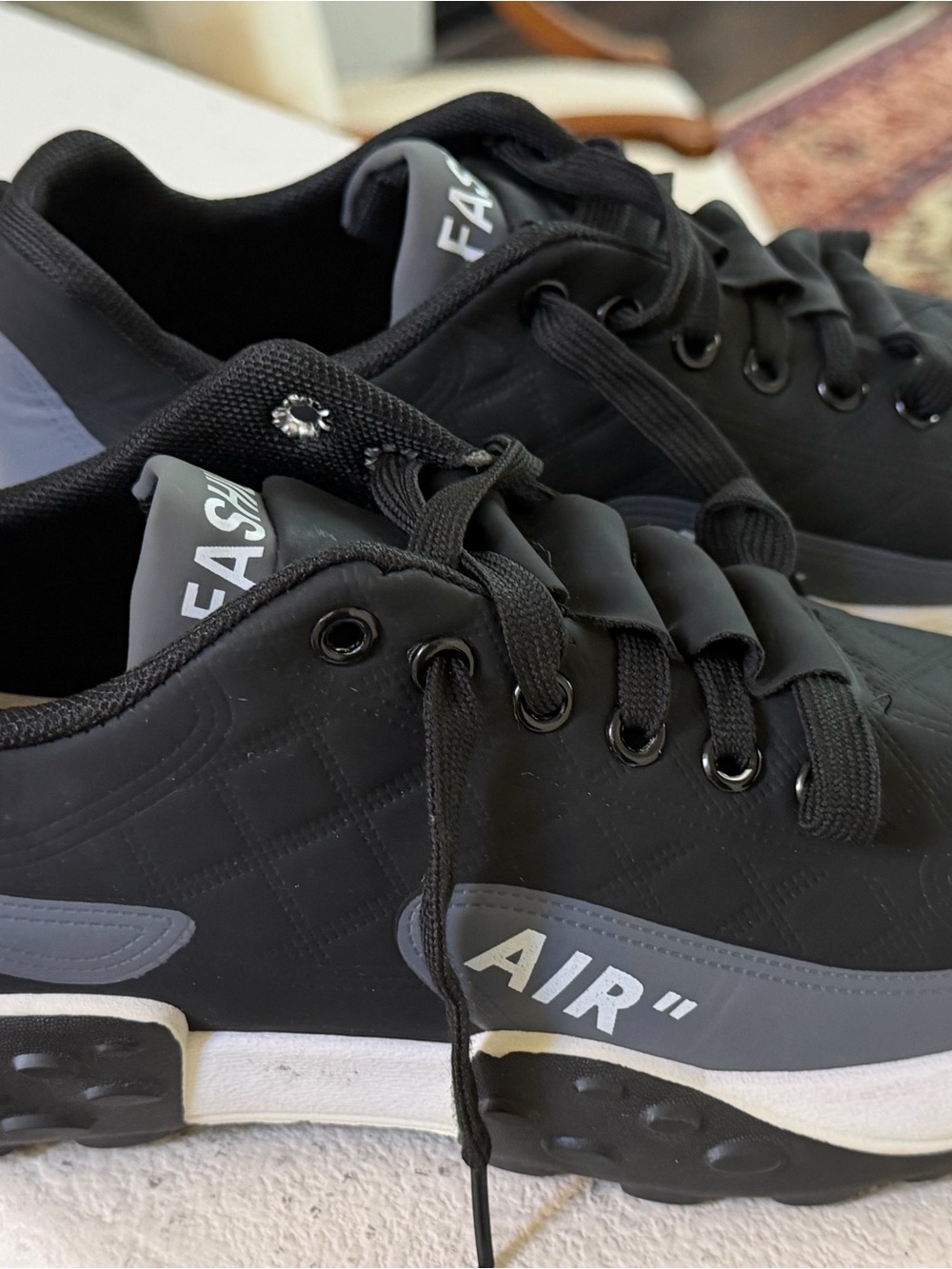 Black and White FashionAir Sneakers